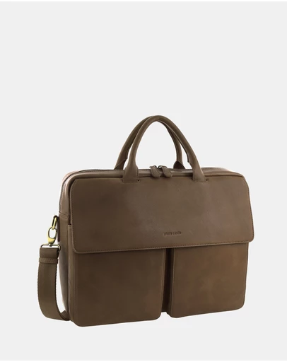 Pierre Cardin - Pierre Cardin Men's Leather Classic Messenger/Computer Bag