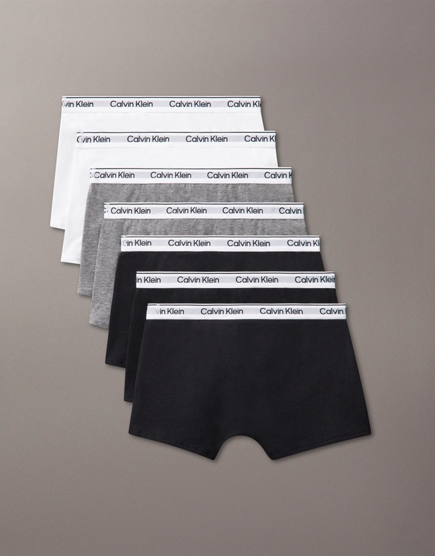 Calvin Klein - Boys Icon Cotton Stretch 7 Pack Trunks