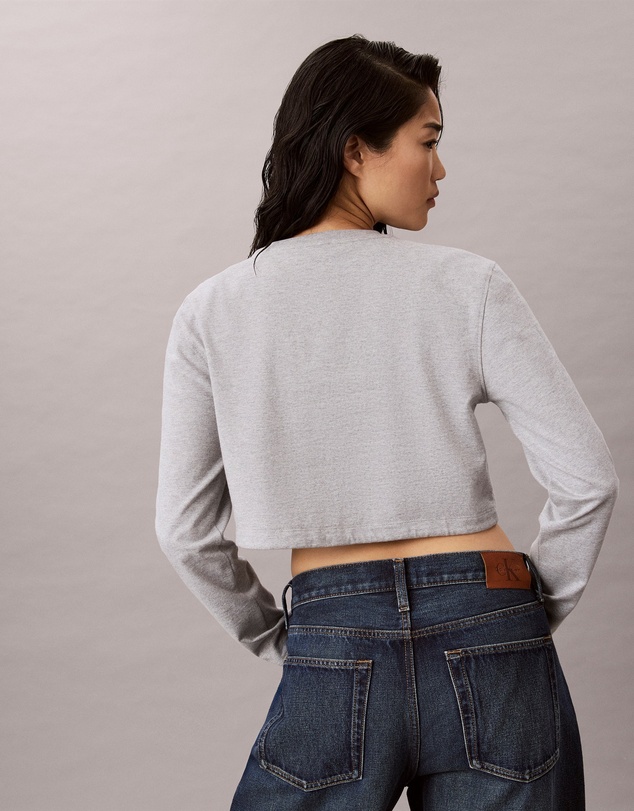 Calvin Klein Jeans - Monologo Cropped Drawstring Tee