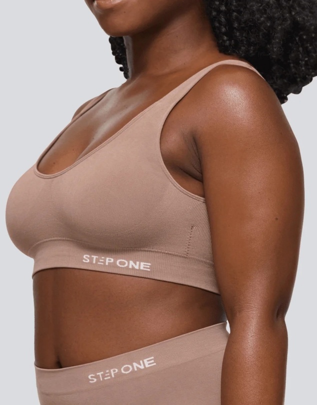 STEP ONE - Women's SmoothFit Padded Bra - Ash Brown