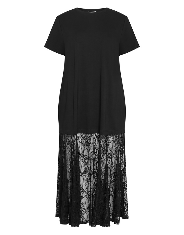 City Chic - Aura Lace Hem Dress