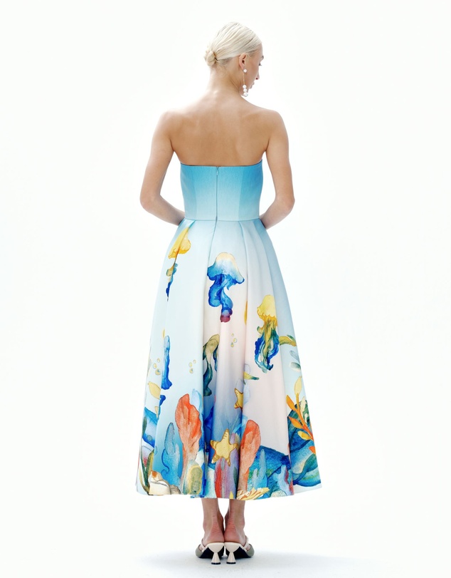 JUSTIN TONG - Aquarelle Midi Dress
