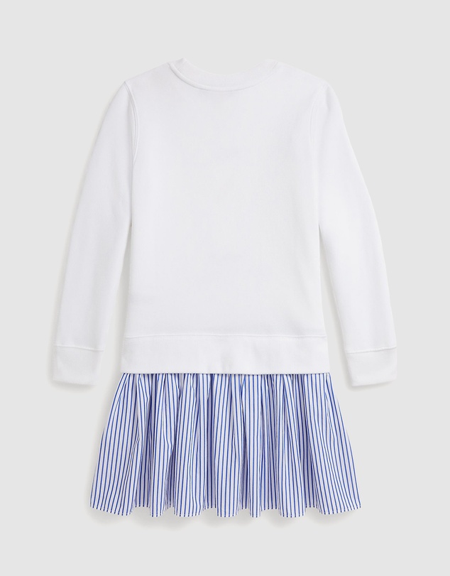 Polo Ralph Lauren - Polo Bear Striped-Skirt Fleece Dress - Babies-Teens