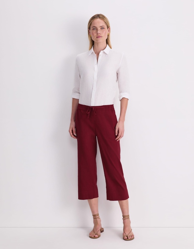 Sportscraft - Rosa Crop Linen Pant