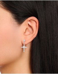 THOMAS SABO - Romance Earrings White Cross