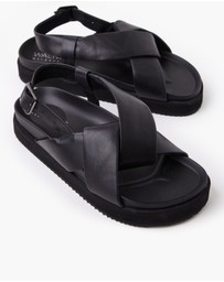 Walnut Melbourne - Mya Leather Slide