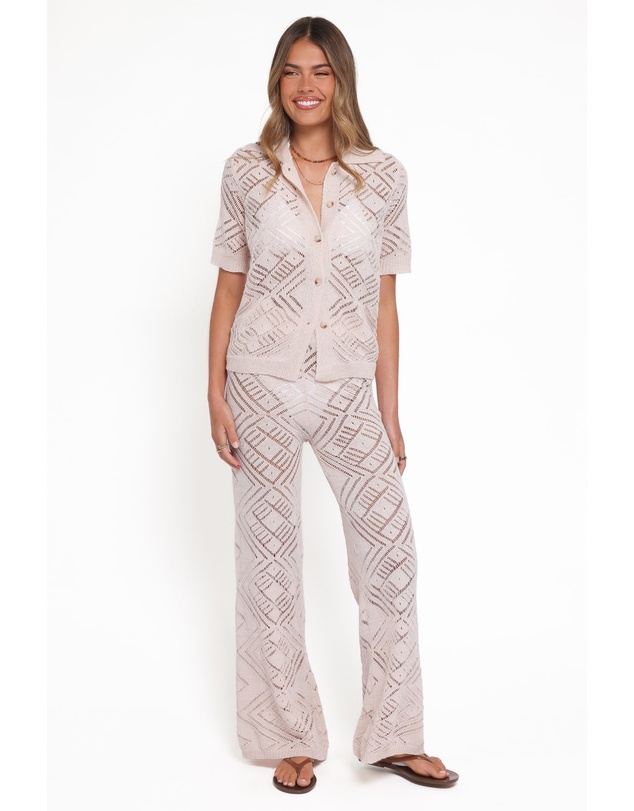 Petal & Pup - Briony Knit Pant Set - Cream