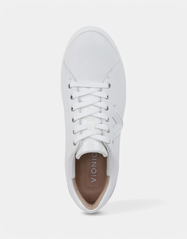 Vionic - Kearny Lace-Up Casual Sneaker - White