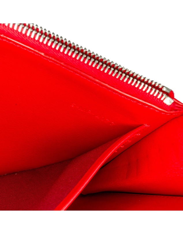 CELINE - Pre-Loved Frame Leather Wallet on Chain