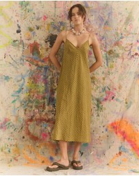KINGA CSILLA - Hulia Check Daje Slip Dress