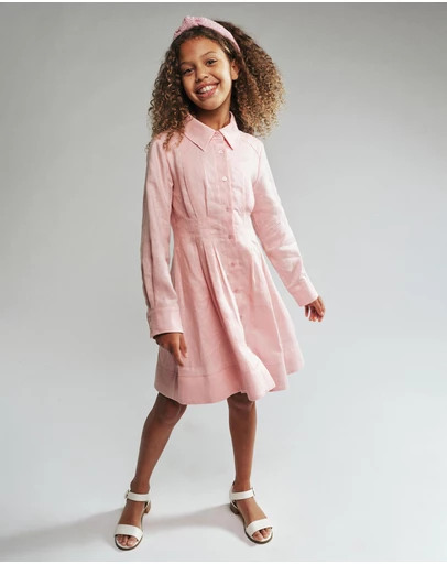 Bardot Junior - Dianna Linen Shirt Dress - Kids