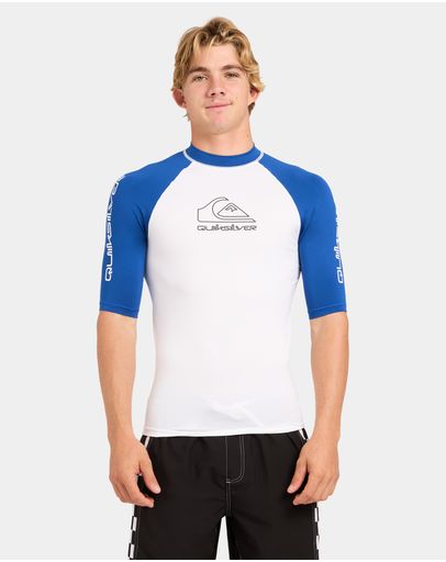 White/Monaco Blue