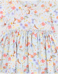 Fox & Finch - Songbird Print Overlay Dress - Babies