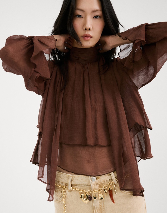 M.N.G - Choco Blouse