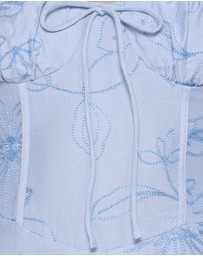 Petal & Pup - Houston Maxi Dress - Blue Floral