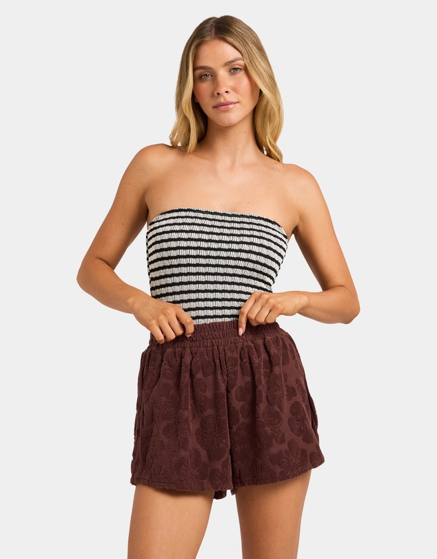 Billabong - Womens Holiday Moon Terry Elastic Waist Shorts