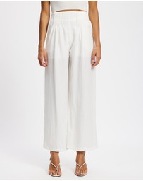 Mossée - Olivia Pleated Wide Leg Pants