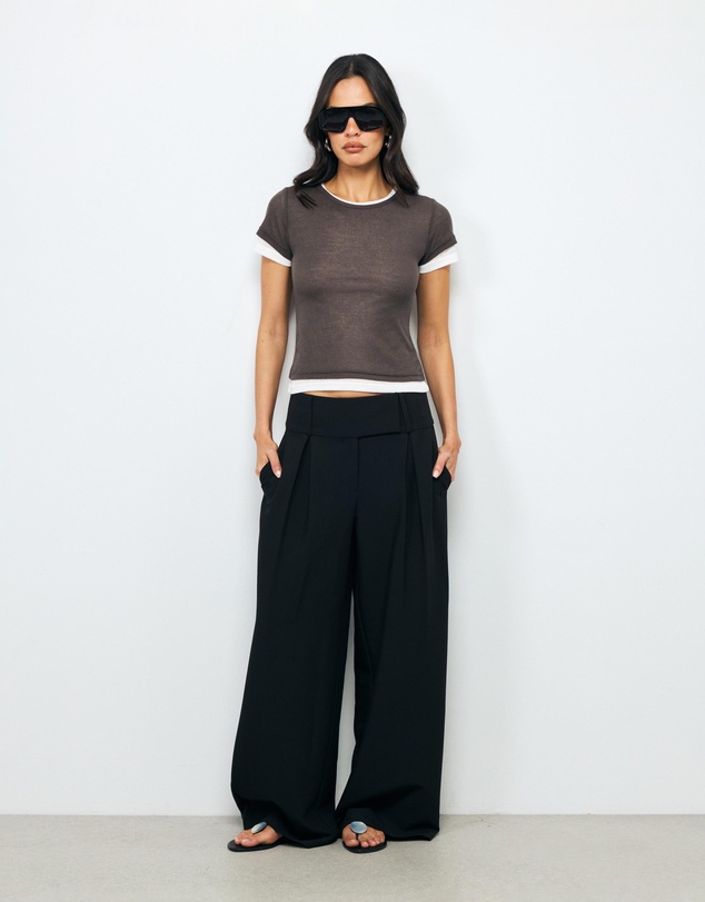 AERE - Ella Double Layered T-Shirt