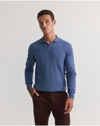 Oxford - Dominic Open Polo Collar Knit