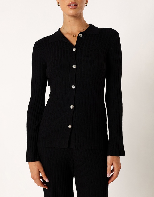 Petal & Pup - Aylia Ribbed Knit Set - Black