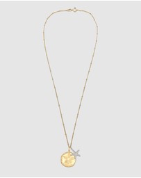 Elli Jewelry - Necklace Flower 925 Sterling Silver Gold-Plated