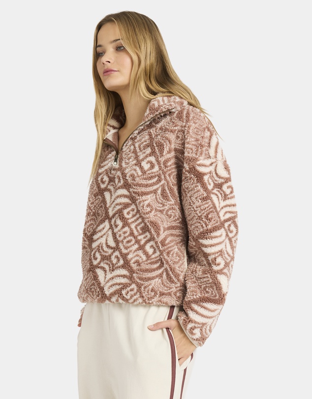 Billabong - Womens Go For It Half Zip Fleece Jumper