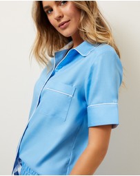 Wanderluxe Sleepwear - Hydrangea Skies Boxer Set