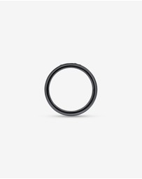 Michael Hill - 6mm Black Diamond Wedding Band in Black Titanium