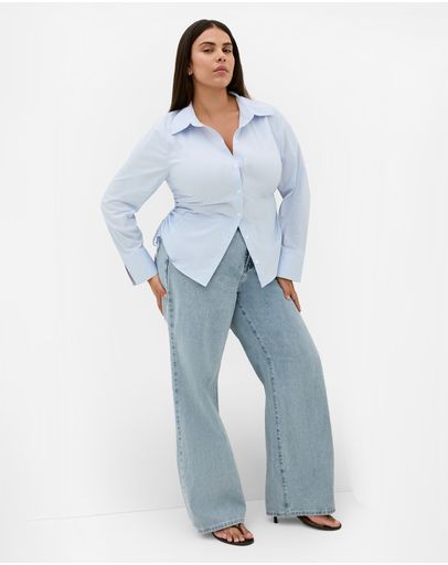 Blue Fine Stripe