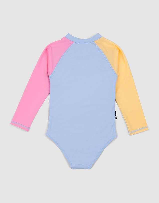 Crywolf - LONG SLEEVE SWIMSUIT Pop Colourblock