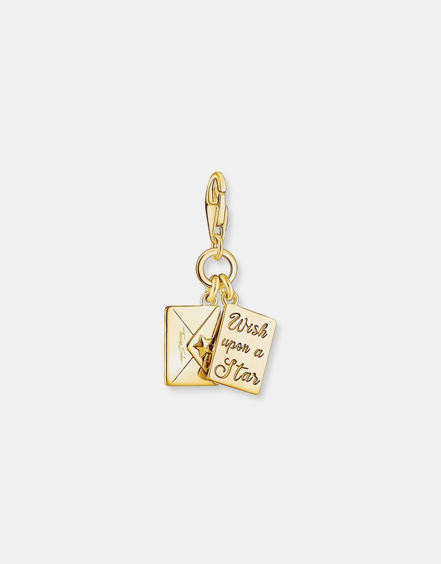 THOMAS SABO - Yellow-Gold Plated Wish Upon A Star Letter Charm