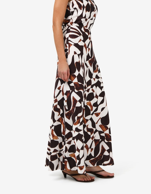 Forcast - Hazel Printed A-line Skirt