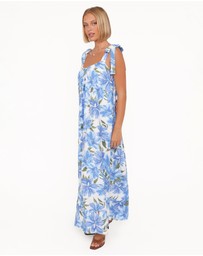 Petal & Pup - Amber Maxi Dress - Blue Floral