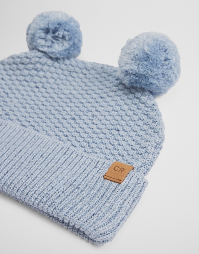 Country Road - Organically Grown Cotton Cord Pom Pom Knit Beanie