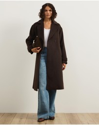 Atmos&Here - Layla Wool Blend Double Breasted Coat
