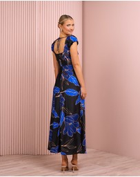 Azzurielle - Dinah Print Cap Sleeve Dress
