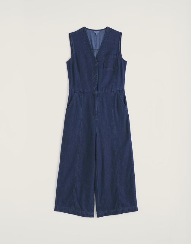 Seasalt - Seasalt Cornwall Navy Braya Wide Leg Jumpsuit