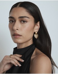 MIMCO - Fond Heart Drop Earrings
