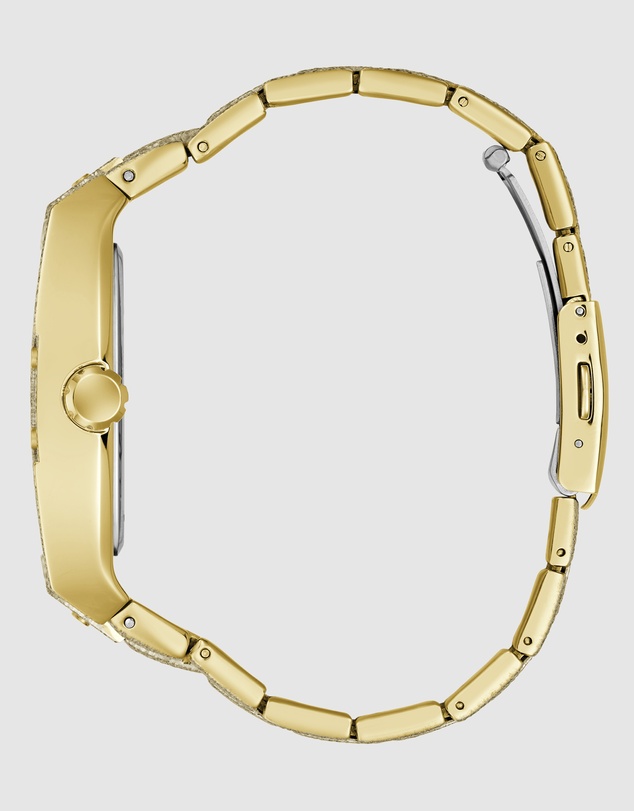 GUESS - GUESS Mens Gold-Tone Multifunction Watch