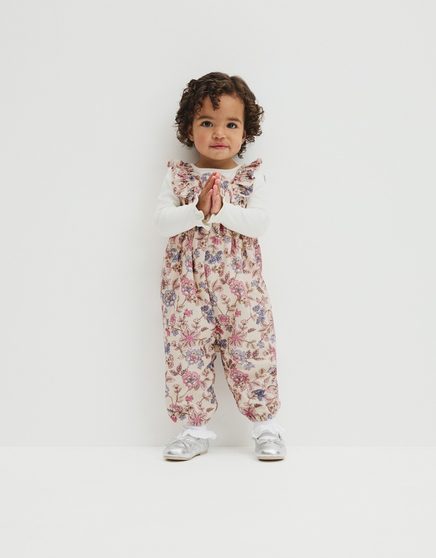 Country Road - Organically Grown Cotton Ruffle Cord Overall
