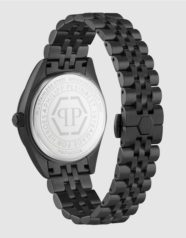 Philipp Plein - Date Superlative Gent 42mm Black Dial and strap