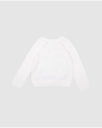 Bebe by Minihaha - Fern Hand Emb. Organic Cardigan - Kids