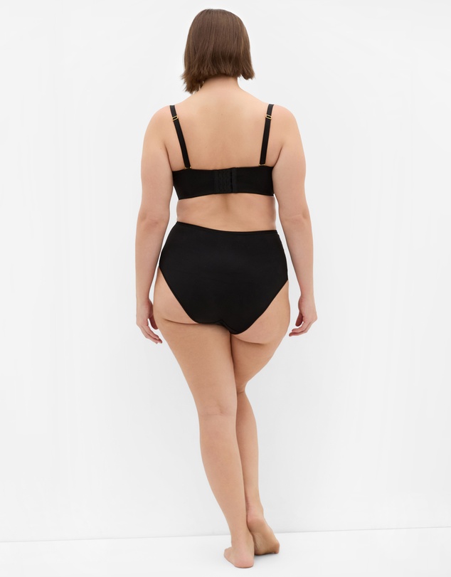 City Chic - Plus Size Luxe Microfibre Strapless Bra - black