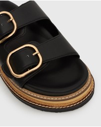 Betts - Harland Leather Flatform Slides