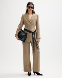 Minima Esenciales - Ise Macrame Belt Blazer
