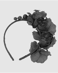 Max Alexander - Black Orchid Flower Fascinator