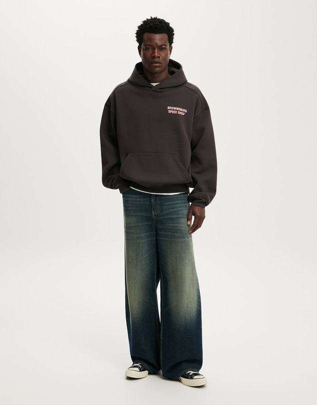 Cotton On - Box Fit Graphic Hoodie