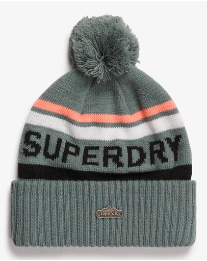 Superdry - Superdry Logo Knit Beanie Hat