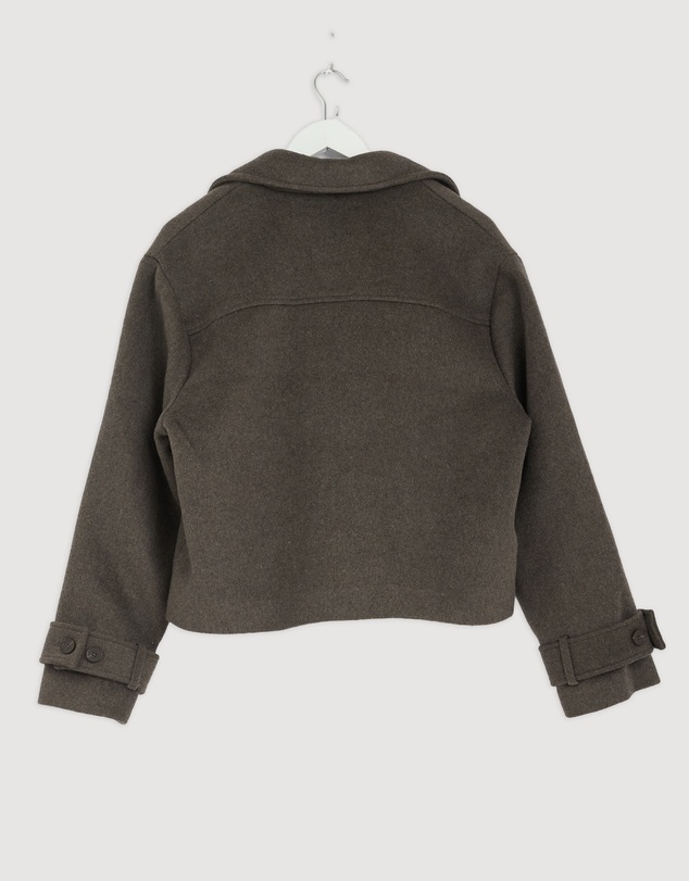 Revibe - Repaired AERE Sofia Wool Blend Jacket - AU 10