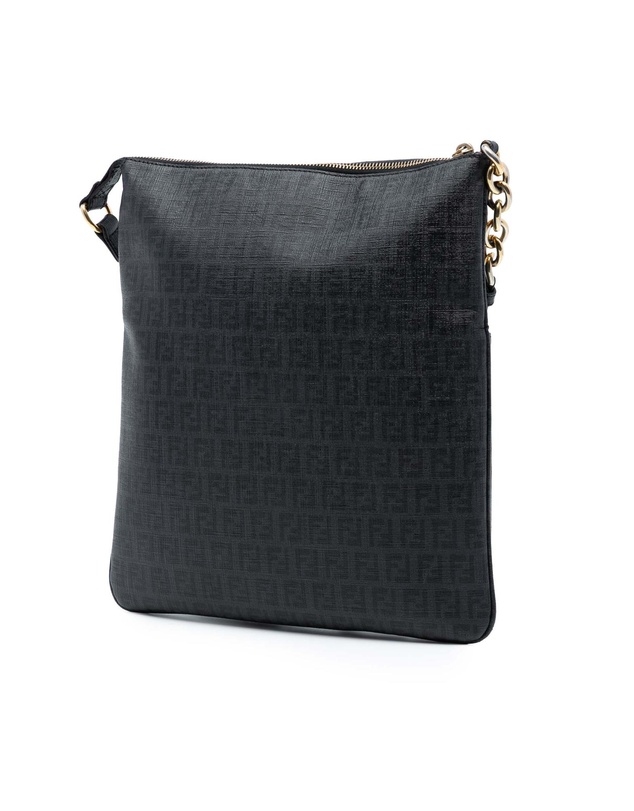 Pre-Loved by Azura Reborn - Pre-Loved Zucchino Coated Canvas Charm Zip Crossbody